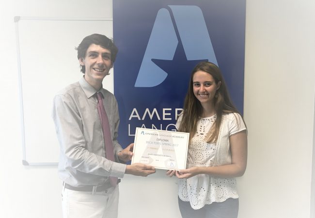 Ganadora de las Becas de preparación TOEFL® alaprograms© Spring 2017
